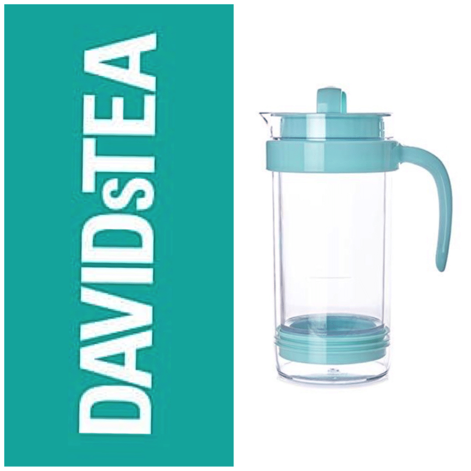 Aqua Blue Ice Tea Pitcher from David’s Tea